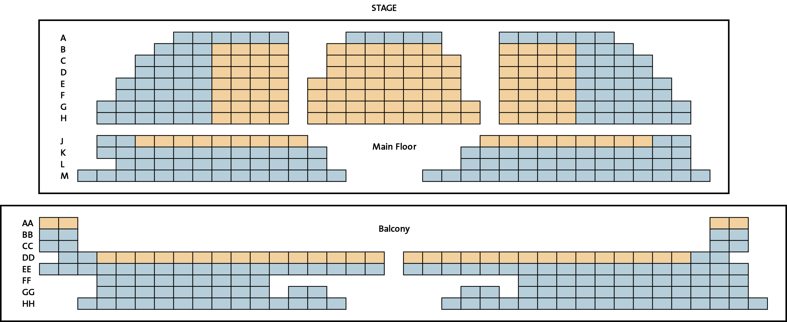 Aladdin Theater Seating Chart